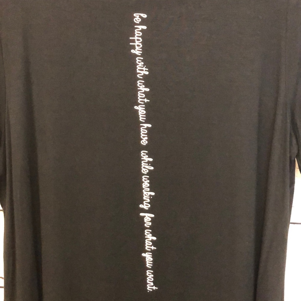 Be happy for what you have‎ while working graphic